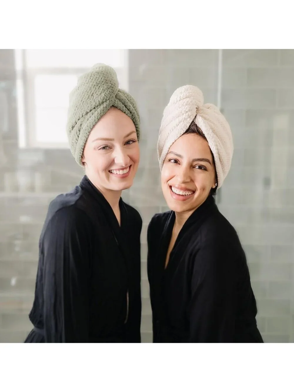 Extra Large Microfiber Hair Towel Wraps - Super Absorbent Quick Dry Hair Turbans